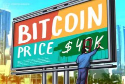 بیت کوین (Bitcoin) برای دومین بار طی دو روز تلاش کرد از مقاومت 40000 دلاری عبور کند